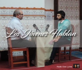 Nuestro compañero Samir Boudahou, en la sección de los jóvenes hablan, entrevista al Sheij Mansur Mota durante su visita a Canarias.